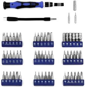 img 3 attached to Padarsey Precision Screwdriver Set 79 in 1 - Magnetic Bit Kit for Professional Electronics Repair Tool with Flexible Shaft and Portable Bag - Ideal for PS4, Laptop, iPhone8, Computer, Phone, Xbox, Tablets, Cameras