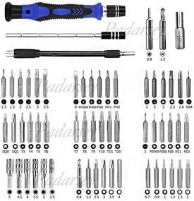 img 2 attached to Padarsey Precision Screwdriver Set 79 in 1 - Magnetic Bit Kit for Professional Electronics Repair Tool with Flexible Shaft and Portable Bag - Ideal for PS4, Laptop, iPhone8, Computer, Phone, Xbox, Tablets, Cameras