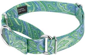 img 3 attached to 🐶 Country Brook Petz Martingale Dog Collar Paisley Collection - 6 Elegant Designs - USA Made