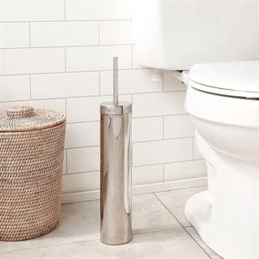 img 1 attached to 🚽 Efficient Solutions: Oggi Stainless Steel Slim Toilet Brush Holder for Compact Spaces