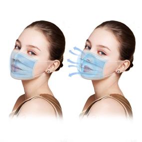 img 3 attached to 🌬️ Breathable Inner Bracket for 3D Face Comfort, Face Support Frame for Improved Breathing, Lipstick Protector with Breathe Cup for Extra Breathing Room - Washable, Reusable, Translucent (5pcs)
