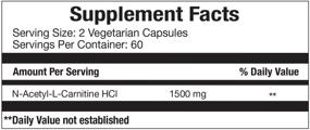 img 1 attached to 💪 Carnitine 1500 - Boost Energy, Memory, Focus, and Weight Loss with Maximum Strength Acetyl L-Carnitine Supplement - 120 Vegetarian Capsules by Vitamorph Labs