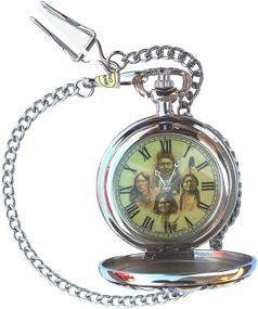 img 2 attached to 🌾 Authentic Native American Indian Pocket Watch crafted with cultural finesse