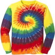 vibrant rainbow tie dye t shirt - eye-catching men's clothing logo