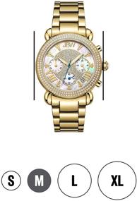 img 1 attached to ⌚️ Женские часы JBW Victory с бриллиантами - 1,60 карат, браслет из нержавеющей стали