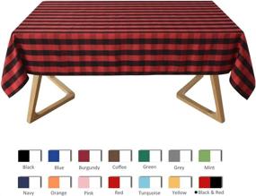 img 2 attached to 🌊 Waterproof and Spillproof Maxmill Checkered Tablecloth