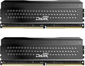 img 4 attached to 💪 High-Performance TEAMGROUP T-Force Dark Pro Samsung IC 16GB Kit DDR4 Ram – 3200MHz, CL14, Gray