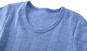 img 2 attached to Comfortable Toddler Ribbed T-Shirt for Boys - Tops, Tees & Shirts