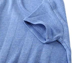 img 1 attached to Comfortable Toddler Ribbed T-Shirt for Boys - Tops, Tees & Shirts