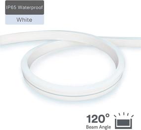 img 2 attached to 💡 iNextStation Neon LED Strip Light 16.4ft: Waterproof Flexible LED NEON Light for Decor Indoors Outdoors [White]