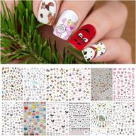 ebanku 1000+ patterns animals nail art decals stickers for kids - cute cat dog rabbit designs - 3d self-adhesive summer nail decals wraps for little girls, kids, women logo