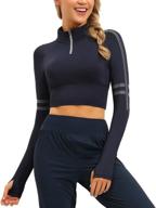 👚 dream women's workout cropped jacket: trendy activewear for girls' clothing logo