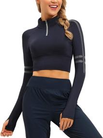 img 4 attached to 👚 Dream Women's Workout Cropped Jacket: Trendy Activewear for Girls' Clothing