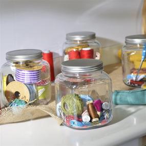 img 1 attached to 🏺 Anchor Hocking Set of 4, 1-Gallon Cracker Jars with Lid - Brushed Aluminum