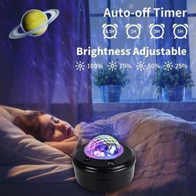 img 1 attached to 🌌 YSH Galaxy Star Projector: Ocean Wave 10 Planets Night Light with Remote Control & Music Speaker - Perfect for Kids Bedroom Ceiling, Night Light Ambiance, Valentine's Day Decor