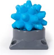 🔵 spiky massage ball for foot, back & muscles - muscle soreness massager ball, deep tissue myofascial release - blue (1pcs) logo