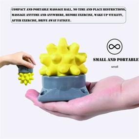 img 3 attached to 🔵 Spiky Massage Ball for Foot, Back & Muscles - Muscle Soreness Massager Ball, Deep Tissue Myofascial Release - Blue (1Pcs)