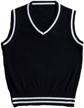 bingooutlet uniforms sleeveless pullover waistcoat boys' clothing for sweaters logo
