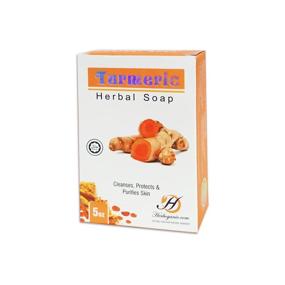 img 2 attached to 🌿 Herboganic Turmeric Herbal Soap 5oz - Powerful Cleansing, Purifying, Protecting, Revitalizing, Moisturizing Bar for Skin Lightening, Anti-Aging Benefits