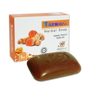 img 4 attached to 🌿 Herboganic Turmeric Herbal Soap 5oz - Powerful Cleansing, Purifying, Protecting, Revitalizing, Moisturizing Bar for Skin Lightening, Anti-Aging Benefits