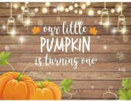 🎃 adorable allenjoy pumpkin wood backdrop for a memorable 1st birthday party celebration - autumn-themed decorations and picture-perfect props! logo