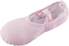 img 2 attached to VICVIK Leather Ballet Shoes Girls Sports & Fitness