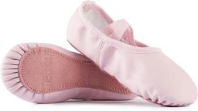 img 4 attached to VICVIK Leather Ballet Shoes Girls Sports & Fitness