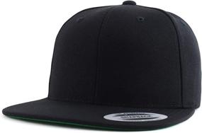 img 2 attached to 🧢 XXL Оверсайз Армикрю Флексфит Структурированная плоская козырьковая кепка с металлической застежкой - Увеличьте свой SEO!