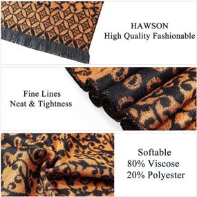 img 2 attached to Premium Winter Warmer Scarves - 🧣 Luxurious Patterned Women's Accessories for Scarves & Wraps