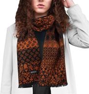 premium winter warmer scarves - 🧣 luxurious patterned women's accessories for scarves & wraps logo