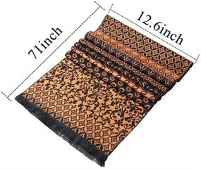 img 3 attached to Premium Winter Warmer Scarves - 🧣 Luxurious Patterned Women's Accessories for Scarves & Wraps