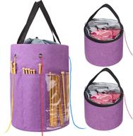 yuar butee knitting tote bag - convenient yarn storage & easy-to-carry design! logo