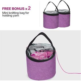 img 1 attached to Yuar butee Knitting Tote Bag - Convenient Yarn Storage & Easy-to-Carry Design!