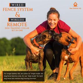 img 3 attached to 🐾 Precise Pet Safety: Pet Control HQ Wireless Pet Containment System with Rechargeable Waterproof Shock Collar, Remote Dog Training, and Safe Perimeter Fence Technology