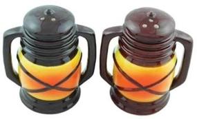 img 3 attached to 🏮 Lantern Kitchen Decor Salt and Pepper Shaker Set, 3.25-inch, Multicolor