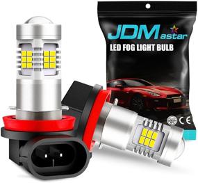 img 4 attached to 🔆 JDM ASTAR Projector LED Fog Light Bulbs H11 H16 - Bright White PX Chips for Enhanced Visibility