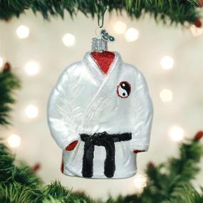 img 3 attached to Stunning Old World Christmas Sports Collection: Glass 🎄 Blown Martial Arts Robe Ornaments for your Festive Christmas Tree