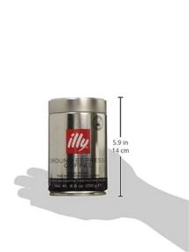 img 2 attached to Illy Intenso Dark Roast Ground Espresso Coffee - Bold Flavors in 8.8 oz Pack
