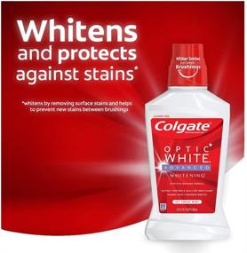 img 3 attached to 🦷 Colgate Optic White Whitening Mouthwash: Fresh Mint, 946mL (32 fl oz)