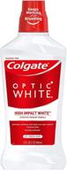 🦷 colgate optic white whitening mouthwash: fresh mint, 946ml (32 fl oz) logo