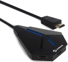 img 4 attached to 🔀 edola 3 Port HDMI Switch - High Speed 4K@30Hz 3D 1080p Switcher Splitter with Pigtail Cable for Xbox/PS4/Apple/Fire TV/Blu-Ray-Player