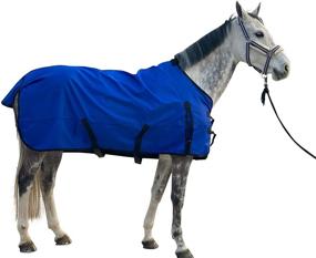 img 3 attached to 🐎 TGW RIDING Comfitec Essential Standard Neck Horse Turnout Sheet - Premium Waterproof and Breathable Rain Sheet Lite (Royal Blue, 68")