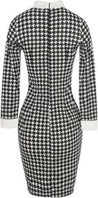 img 2 attached to 👗 Oxiuly Women's Vintage Bodycon Office Dresses: Stylish Women's Clothing