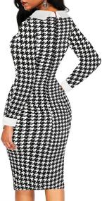 img 1 attached to 👗 Oxiuly Women's Vintage Bodycon Office Dresses: Stylish Women's Clothing