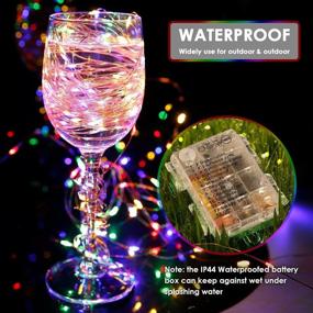 img 2 attached to 🔋 ARMPHEN Battery Powered String Lights - 33ft 100 LEDs Multicolor Fairy Lights with Remote Control: Color Changing, Music Sync, and Timer - Perfect for Festival & Christmas Decoration in Bedroom