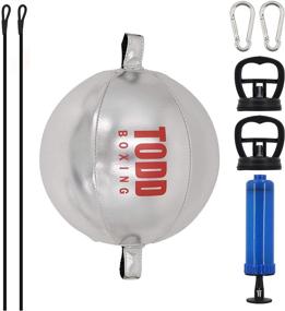 img 4 attached to 🥊 Ananko Boxing Speed Ball: Double End Punching Ball with 20 Cable Ties, 2 Suction Cups, and Ring Lock