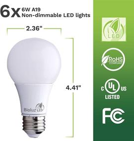 img 2 attached to Bioluz LED Light Bulbs 6 Pack: Illuminating Energy Efficiency and Value!