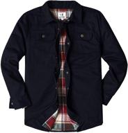 👕 xxl heavyweight canvas flannel jacket: stylish men's clothing for max comfort logo