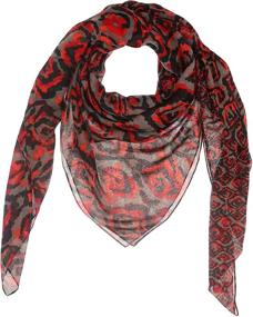 img 4 attached to 🧣 Graphic Square Womens Polyester Printed Scarf - Top Choice for Women's Accessories