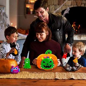 img 1 attached to 🎃 My First Baby Plush Pumpkin Toys: Nontoxic Halloween Playset for Infants, Soft Cloth Crinkle Toy Gift